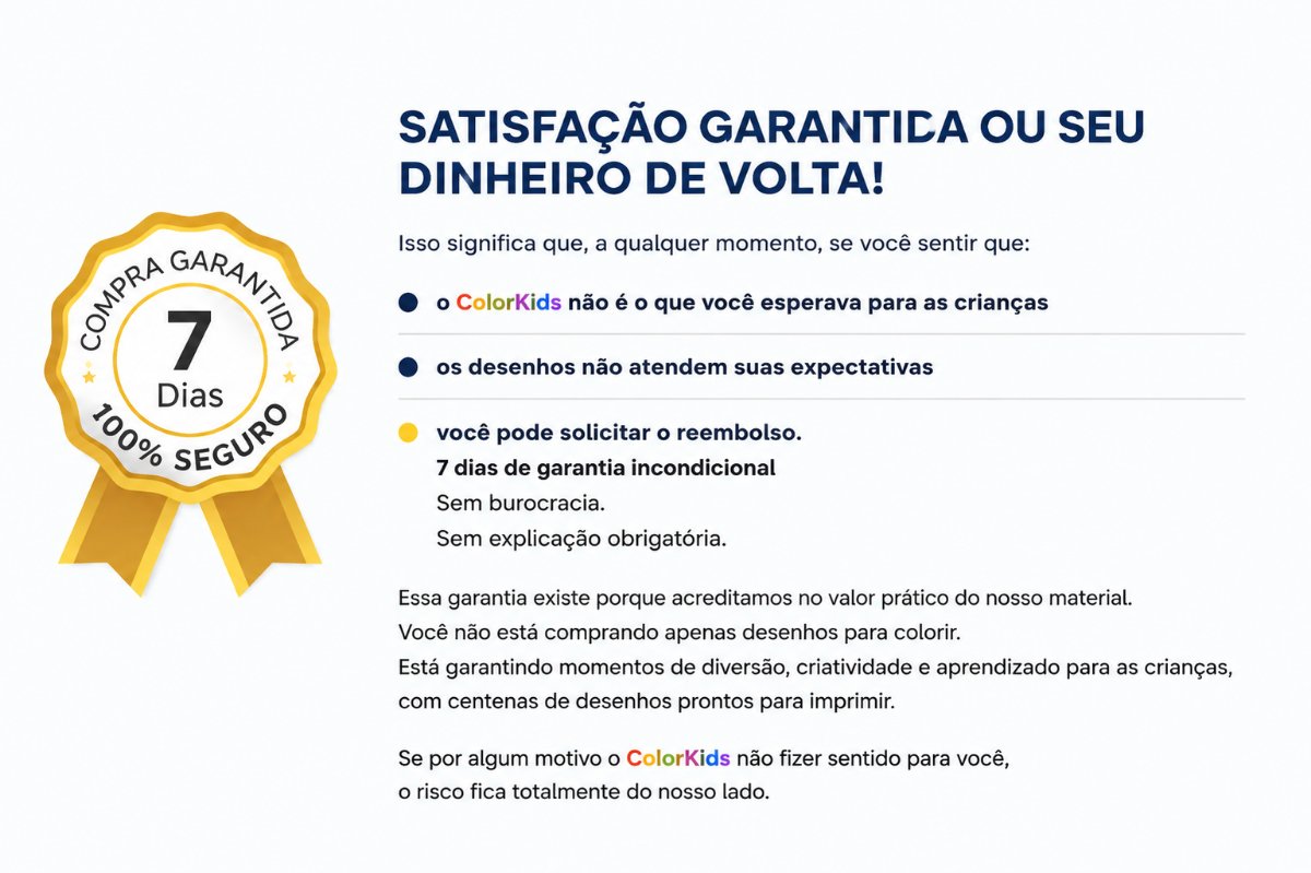 Garantia de Satisfação ColorKids